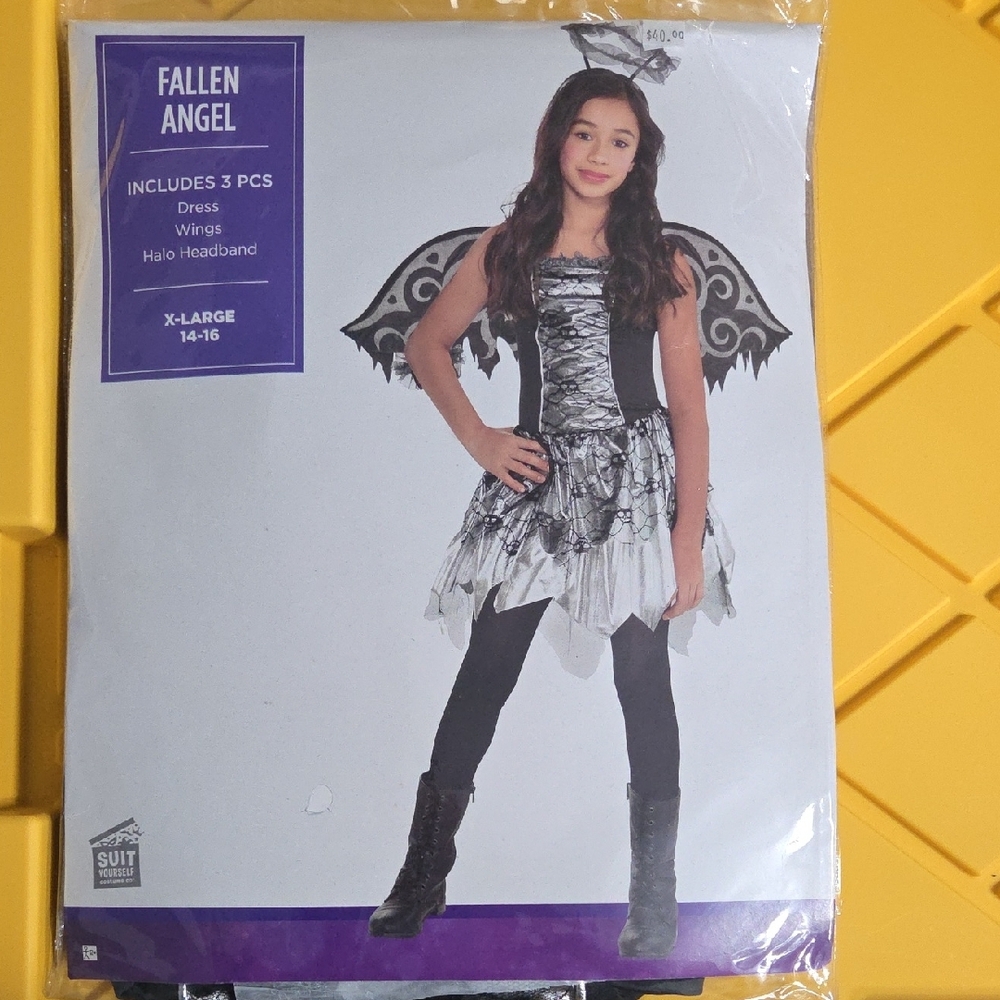 *BRAND NEW* Fallen Angel Kids Costume - Black and White